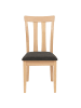 MCW 2er-Set Küchenstuhl G46, Naturfarbenes Gestell, schwarz