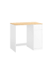 SoBuy Waschmaschinenunterschrank in Reinweiß - (W) 60 x (H) 90 x (L) 100 cm