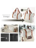 tectake Reisekofferset Madison mit Teleskopgriff, creme