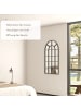 HOMCOM Wandspiegel in Schwarz 110L x 65B x 2,5H cm