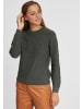 Oxmo Strickpullover OXDotta 21900002-ME Strickpullover in Feinstrick mit Punktmuster in Grau