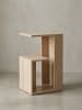 KADIMA DESIGN Beistelltisch 35x29,5x60 cm Anstelltisch, Couchtisch klein in Sonoma