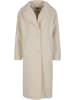 Urban Classics Urban Classics Ladies Teddy Long Coat in whitesand