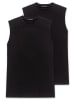 Schiesser 2er-Pack Muscle Shirt Essentials in Schwarz