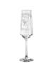 Mr. & Mrs. Panda Champagnerglas Jungfrau Astrologie ohne Spruch in Transparent