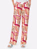 Heine Jersey-Hose in pink-ecru-bedruckt