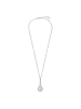 LOTUS silver Tropfen Halskette 925 Sterling Silber ca. 42cm weiß, silber