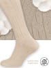Cotton Prime® Trachtensocken Trachten-Kniestrümpfe in beige