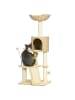 Pawhut Kratzbaum Beige 45L x 40B x116H cm