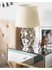 Beliani Tischleuchten ALLIKA in Gold/Beige - (W) 28 x (H) 46 x (L) 28 cm