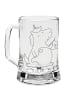 Mr. & Mrs. Panda Bierkrug Einhorn Näherin ohne Spruch in Transparent