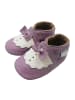 Basrakids Baby Krabbelschuhe aus Leder, weiche Lauflernschuhe mit rutschfester Sohle 