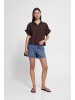 ICHI Hemd kurzarm IHSAMI Loose fit in Chicory Coffee