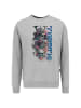 OLDSKULL Sweatshirt Xtreme Samurai Skull Logo Graphic in Heather Grey