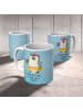 Mr. & Mrs. Panda Kaffeetasse Pinguin Kokosnuss mit Spruch in Eisblau