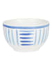 Blond Amsterdam Schale Blaue Streifen in Blau - 8cm