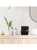 relaxdays 3 x Aufbewahrungskorb in Schwarz - (B)19,5x (H)10,5 x (T)14,5 cm