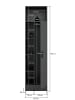 ebuy24 Hochschrank Free Anthrazit 50 x 68 cm