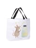 Mr. & Mrs. Panda Shopping Bag Maus Sterne ohne Spruch in Weiß