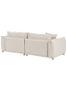 Beliani 3-tlg 3-Sitzer Sofa LUVOS in Beige/Braun