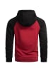 Alessandro Salvarini Hoodie Alessandro Salvarini Herren Sweatjacke AS297 in Bordeaux