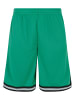 Urban Classics Mesh-Shorts in ferngreen/black/white