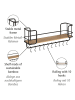 Wenko Wandregal Loft in Rahmen und Haken: Schwarz, Ablagen: natur