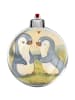 Mr. & Mrs. Panda Weihnachtskugel Pinguine trösten Design ohne Sp... in Weiß