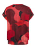 CULTURE Kurzarm-Bluse CUdana Relaxed fit in Fiery Red Art
