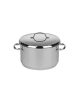 Riess Fleischtopf Cristall mit Deckel Edelstahl in Silber