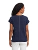 Betty Barclay Kurzarm-Shirt mit Placement in Patch Dark Blue/White