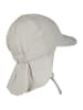 Sterntaler Schirmmütze mit Nackenschutz uni in lichtgrau