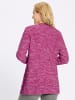 Sieh an! Long-Strickjacke in magenta-meliert