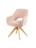 DUBI Möbel 2er-Set: Drehstuhl Mika-Lena in Rosa - (B)60 x (H)87 x  (T)65 cm