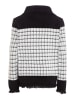 CARNEA Damen Strickjacke in Schwarz Wollweiss