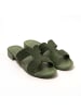 Brasileras Pantoletten "Mardin" in Militärgrün