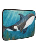 Mr. & Mrs. Panda Notebook Tasche Orca Design ohne Spruch in Weiß