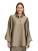 Vera Mont Satin-Bluse mit Kragen in Turf