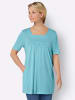 Sieh an! Longshirt in aquamarin