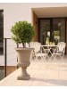 Beliani Outdoor Blumentopf MELOS in Beige - (W) 47 x (H) 60 x (L) 47 cm