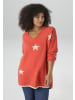 Aniston PLUS Strickpullover in koralle-beige