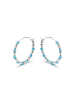 Luxenter Ohrringe aus 925er Sterlingsilber mit Zirkonia in Aquamarinblau, rhodiniert
