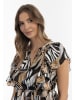 faina Damen Bluse in Schwarz Mehrfarbig