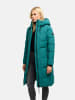Navahoo Steppmantel Schokokuss XIV in Ocean Green