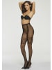 PETITE FLEUR GOLD Netzstrumpfhose in schwarz