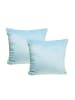 JACK 2er Set Teddy Flausch Kissen 45x45cm in hellblau