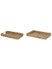 Beliani 2er-Set Tablett KONTUM in Beige
