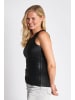 ZHRILL Tank Tops ZHARIA METALLIC BLACK in BLACK