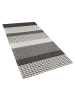 Beliani Kurzflor AKKAYA in Grau/Weiß - (W) 80 x (H) 1.5 x (L) 150 cm