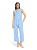 BETTY & CO Jumpsuit mit Wasserfallausschnitt in Hellblau